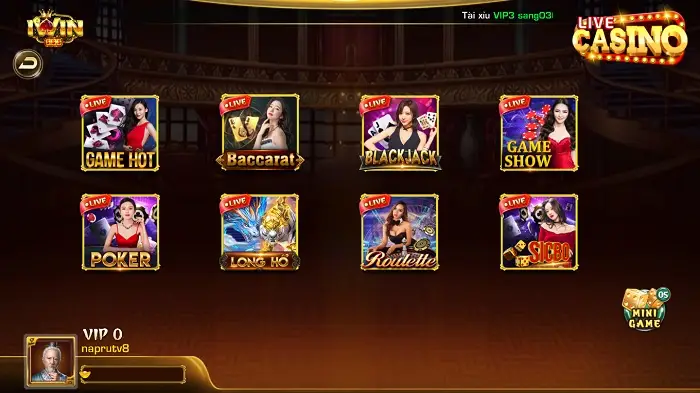 Có gì hay tại Live Casino Iwin