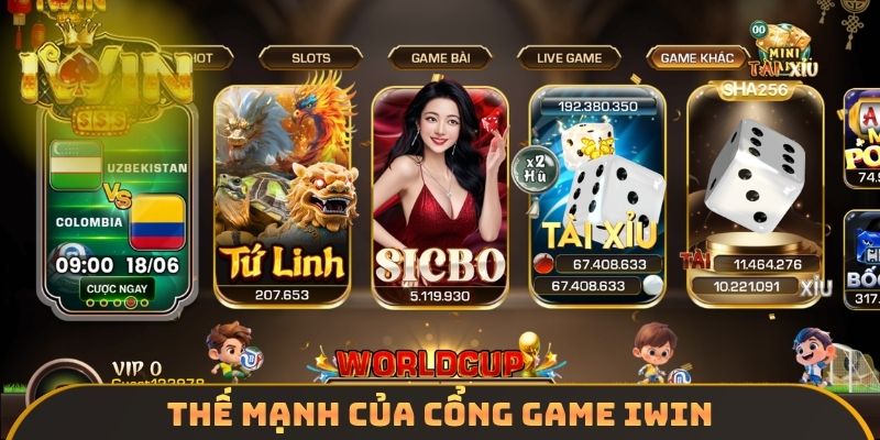 Thế mạnh của cổng game IWIN