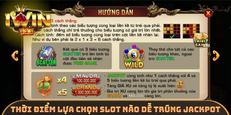 Thời điểm lựa chọn Slot nào dễ trúng Jackpot